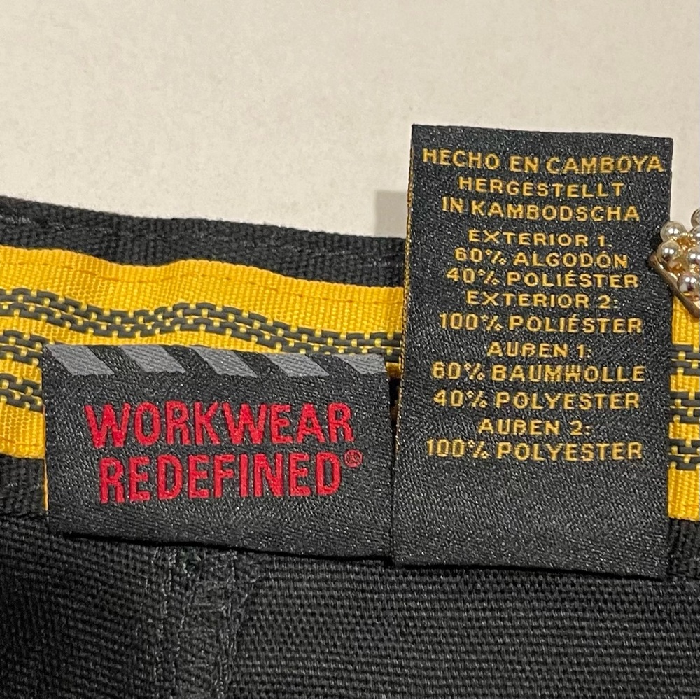 CAT Black Cargo Pants Men’s 36X32 Work Utility Durable Pockets - Picture 16 of 16